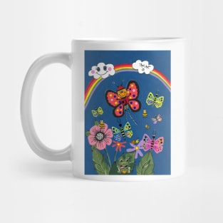 Butterfly Greetings Painting Mug